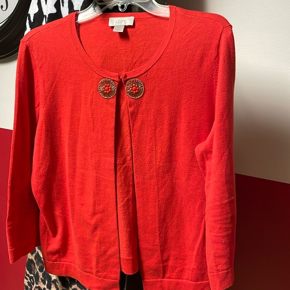 Loft 3/4 sleeve cardigan size L - Picture 1 of 6